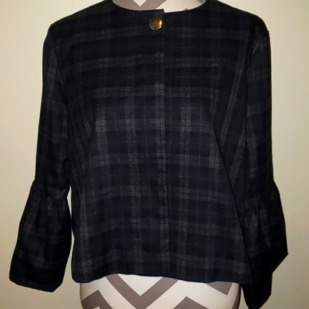 Zara basic plaid jacket - Picture 2 of 7